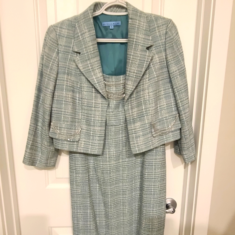 Antonio Melani tweed dress and matching jacket set